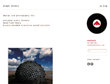 Tablet Screenshot of alephstudio.co.uk